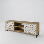 PIECES OF TOMORROW 2-Door TV Stand in Oak Effect