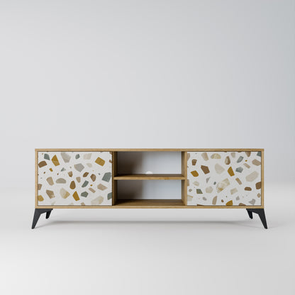 PIECES OF TOMORROW 2-Door TV Stand in Oak Effect
