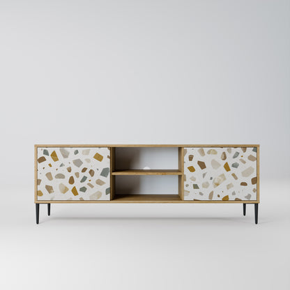 PIECES OF TOMORROW 2-Door TV Stand in Oak Effect
