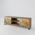 BIRCH KALEIDOSCOPE 2-Door TV Stand in Oak Effect