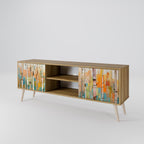 BIRCH KALEIDOSCOPE 2-Door TV Stand in Oak Effect