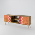 INDIAN FOLK 2-Door TV Stand in Oak Effect