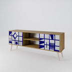 THE RIGHT PLACES 2-Door TV Stand in Oak Effect