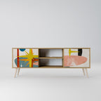 INTERSTELLAR VIBES 2-Door TV Stand in Oak Effect