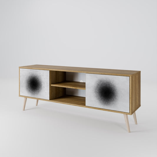 BLACK HOLE TV-bänk med två dörrar