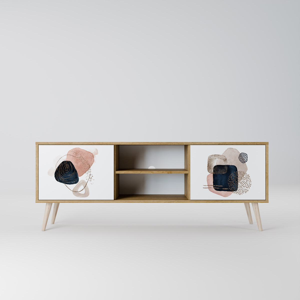 COLORFUL SHAPES TV-bänk med två dörrar