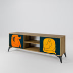 TOGETHER BUT SEPARATELY 2-Door TV Stand in Oak Effect