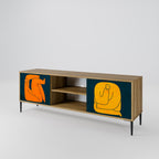 TOGETHER BUT SEPARATELY 2-Door TV Stand in Oak Effect