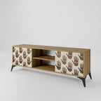 SEE MORE 2-Door TV Stand in Oak Effect