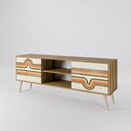 EXCEPTIONAL STREAM 2-Door TV Stand in Oak Effect