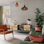 EXCEPTIONAL STREAM 2-Door TV Stand in Oak Effect