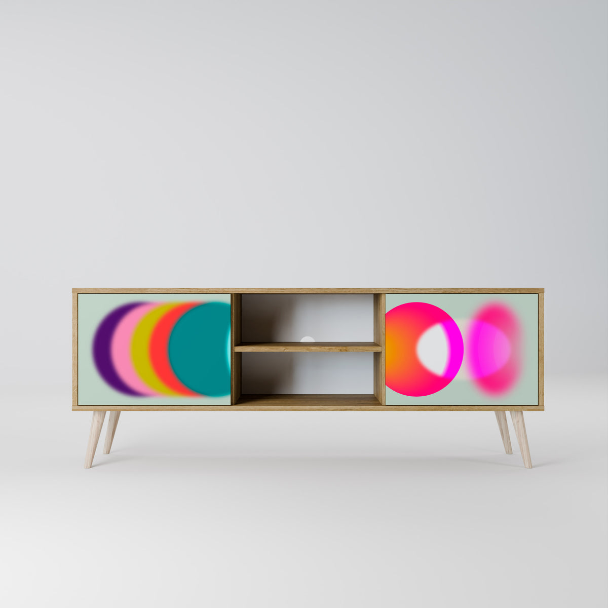 SYMPHONY OF COLORS TV-bänk med två dörrar