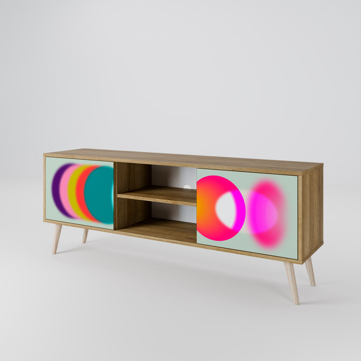 SYMPHONY OF COLORS TV-bänk med två dörrar