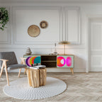 SYMPHONY OF COLORS 2-Door TV Stand in Oak Effect