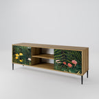 VIRGIN FOREST WITH SUNSET 2-Door TV Stand in Oak Effect