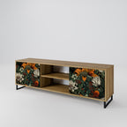 MIDNIGHT SPROUT 2-Door TV Stand in Oak Effect