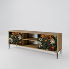 MIDNIGHT SPROUT 2-Door TV Stand in Oak Effect