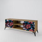 ETHEREAL BLOSSOMS 2-Door TV Stand in Oak Effect