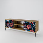 ETHEREAL BLOSSOMS 2-Door TV Stand in Oak Effect