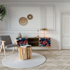 ETHEREAL BLOSSOMS 2-Door TV Stand in Oak Effect