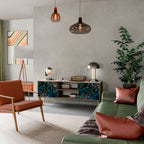 TWILIGHT BLOOM 2-Door TV Stand in Oak Effect