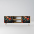 IMAGINARY BLOSSOM 2-Door TV Stand in Oak Effect
