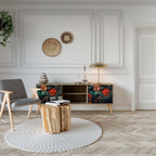 IMAGINARY BLOSSOM 2-Door TV Stand in Oak Effect