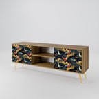 FOWLY DAZE 2-Door TV Stand in Oak Effect