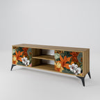 RADIANT FLORA 2-Door TV Stand in Oak Effect