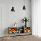 RADIANT FLORA 2-Door TV Stand in Oak Effect