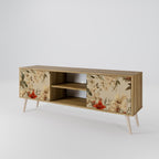 BLOOMING HARMONY 2-Door TV Stand in Oak Effect