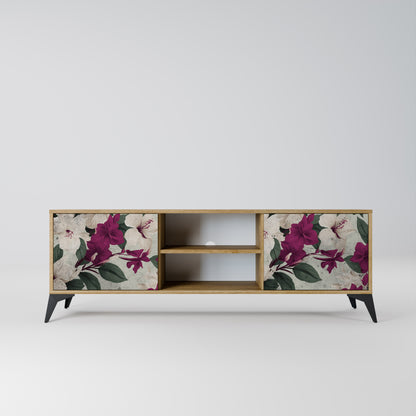FLOWERET DREAM 2-Door TV Stand in Oak Effect