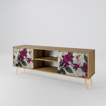 FLOWERET DREAM 2-Door TV Stand in Oak Effect