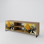 SUNKISSED LILY 2-Door TV Stand in Oak Effect