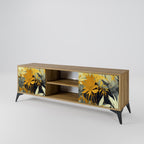 SUNKISSED LILY 2-Door TV Stand in Oak Effect