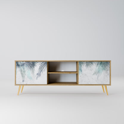 PALM VEIL 2-Door TV Stand in Oak Effect