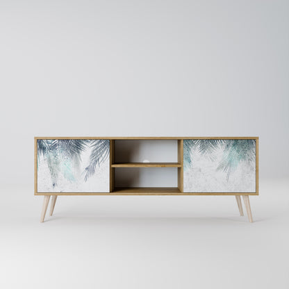 PALM VEIL 2-Door TV Stand in Oak Effect