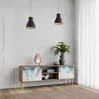 PALM VEIL 2-Door TV Stand in Oak Effect