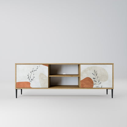 TRANQUIL TWIG 2-Door TV Stand in Oak Effect