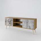 FADE IN THE TREES 2-Door TV Stand in Oak Effect