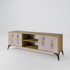 THE DELIQUESCE 2-Door TV Stand in Oak Effect
