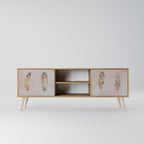 THE DELIQUESCE 2-Door TV Stand in Oak Effect