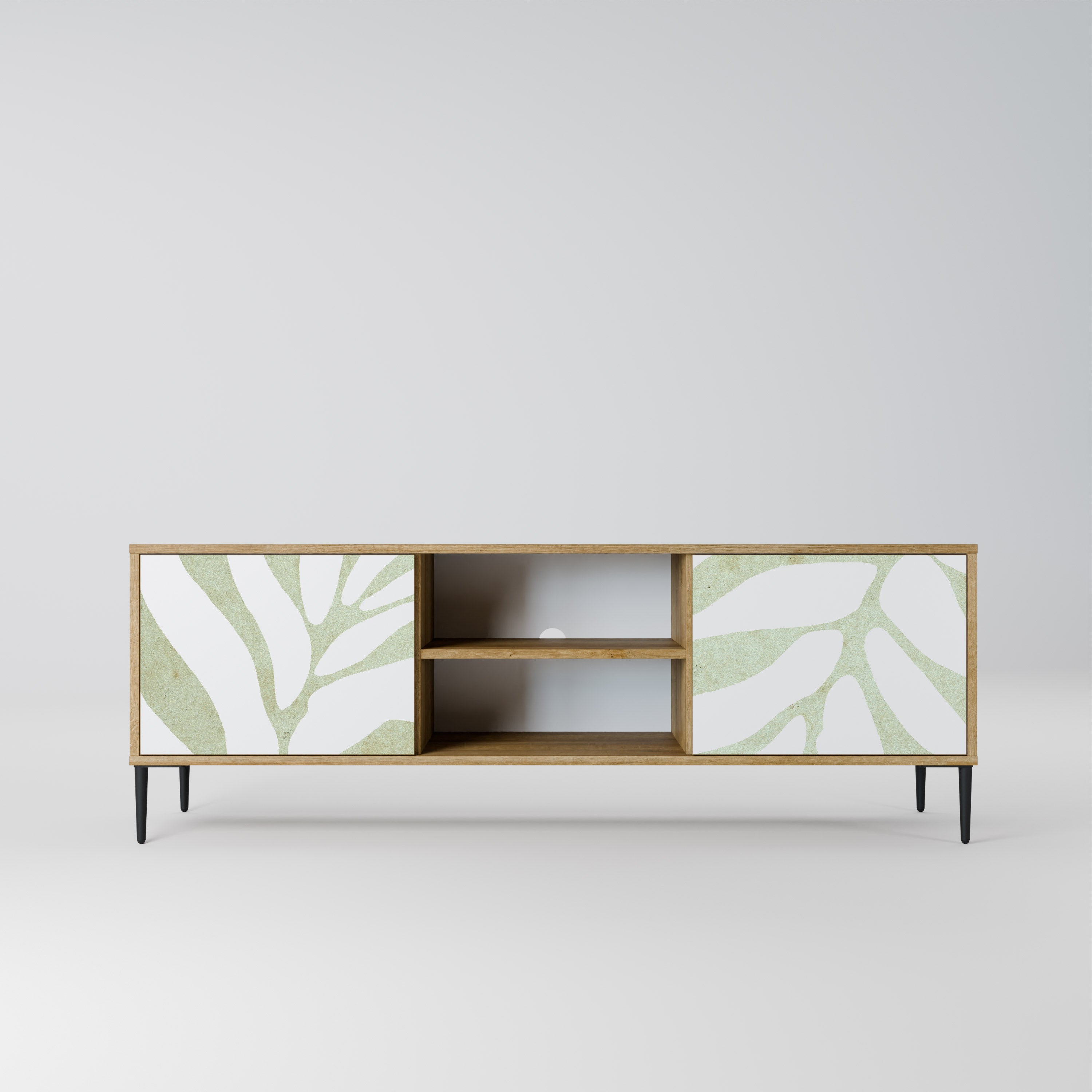 BOTANICAL SPARK 2-dörrars TV-bänk i ekeffekt
