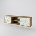BOTANICAL SPARK 2-Door TV Stand in Oak Effect
