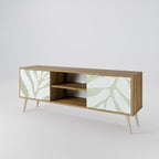 BOTANICAL SPARK 2-Door TV Stand in Oak Effect