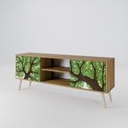 WILDERNESS DASH 2-Door TV Stand in Oak Effect