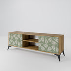 LEAVES ON GREEN 2-Door TV Stand in Oak Effect