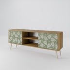 LEAVES ON GREEN 2-Door TV Stand in Oak Effect
