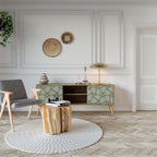 LEAVES ON GREEN 2-Door TV Stand in Oak Effect