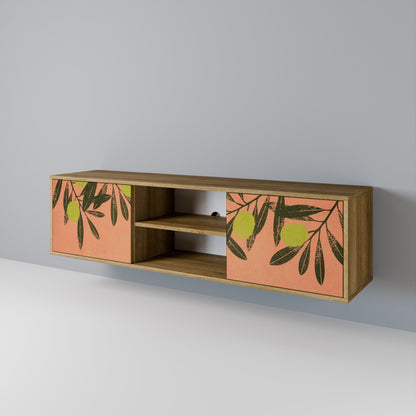 JUICY OLIVES 2-Door TV Stand in Oak Effect